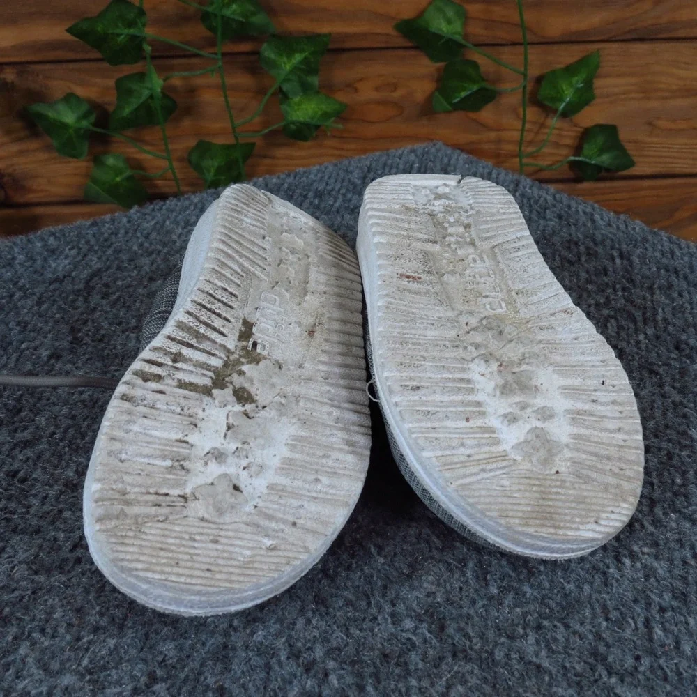 Hey Dude Wally Toddler Shoes Size 5 Casual Slip On Loafers Gray Textile‎